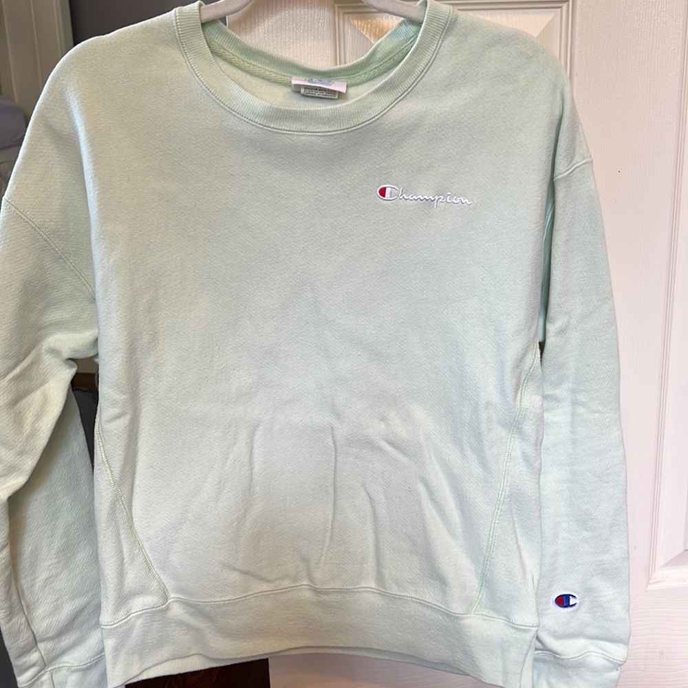 Light green champion crew neck